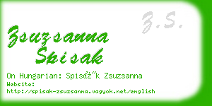 zsuzsanna spisak business card